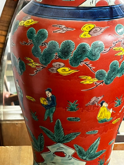 Chinoiserie Ceramic Table Lamp
