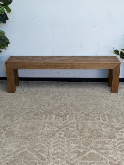 Modern Style 61" Wooden Bench