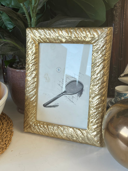 Modern Gold Metal 7" x 5" Picture Frame