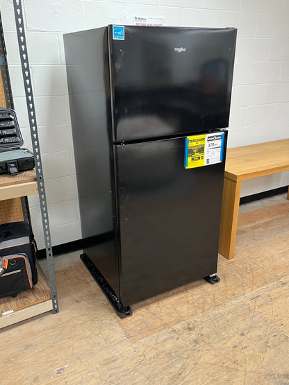 Whirlpool 18.2Cu.ft Black Top Freezer Refrigerator