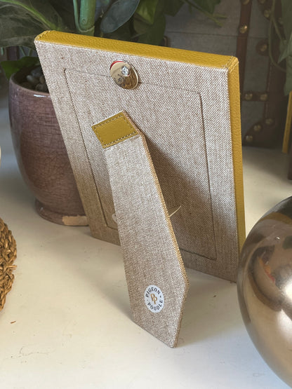 Modern Mustard Leather 6" x 4" Picture Frame