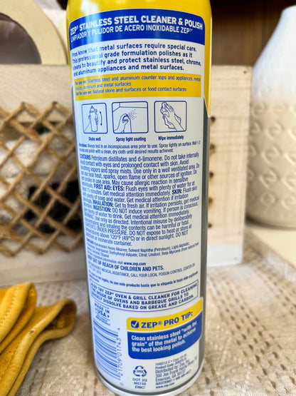 Zep Stainless Steel Cleaner 14oz