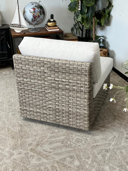 Wicker Outdoor Armless Chair