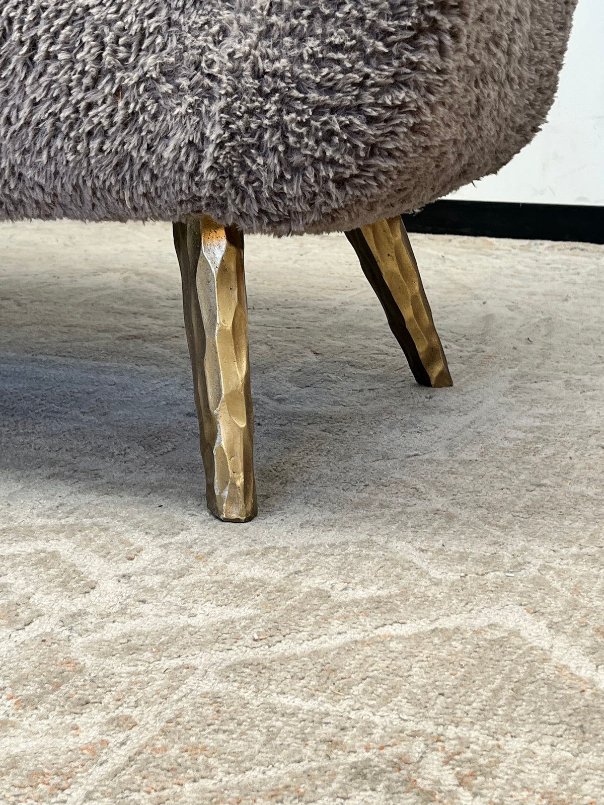 Modern Style Shaggy Couch