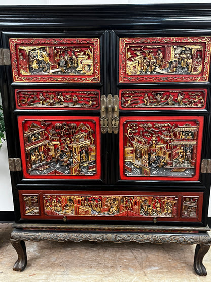 Vintage Ornate China Cabinet - Scene 2