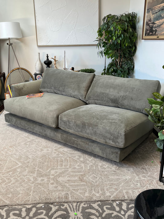 Modern Right-Arm Green Couch
