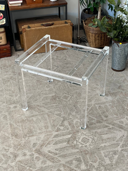 Acrylic Clear Nightstand - Missing Tray
