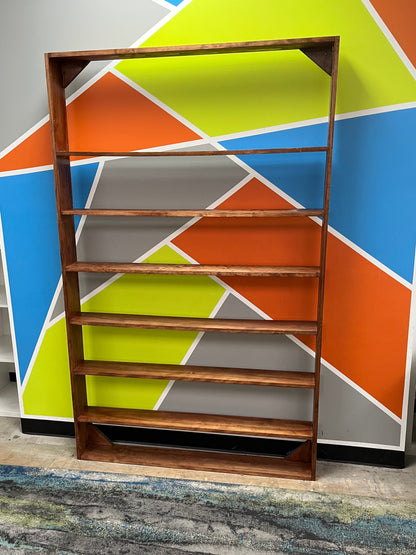 Traditional 7-Shelf Wall-Mounted Bookcase