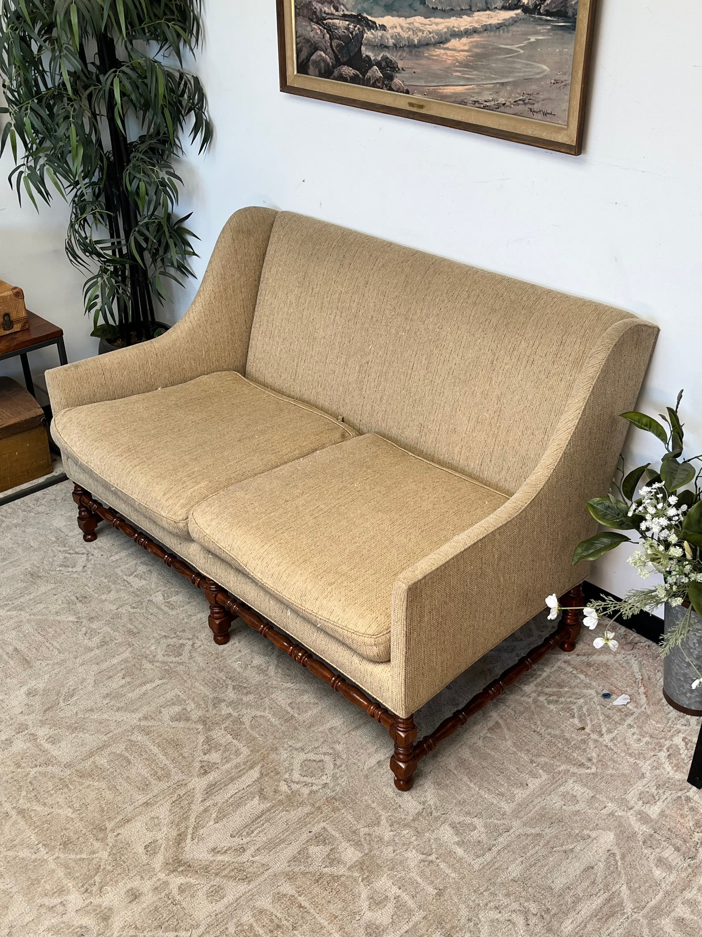 Ebanista Feather-Downed Loveseat