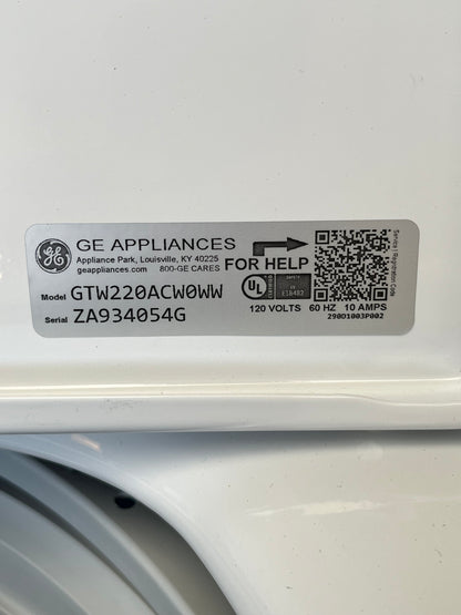 GE Electric White Top Load 120v Washer