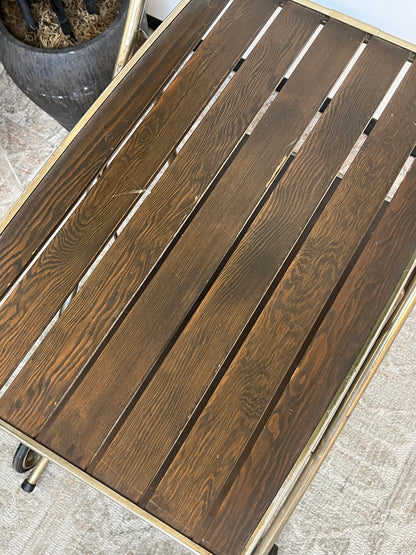 Vintage Metal Bar Cart