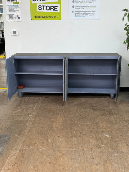 Artisan Style Wooden Grey Credenza