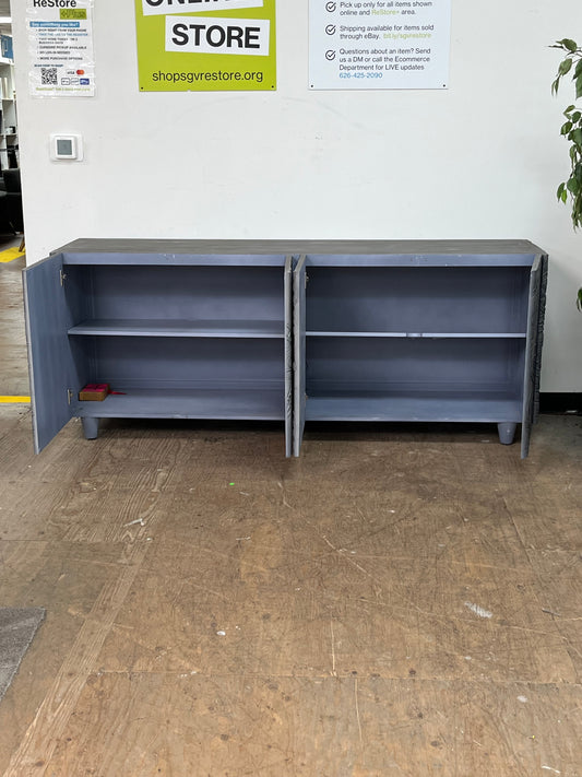 Artisan Style Wooden Grey Credenza