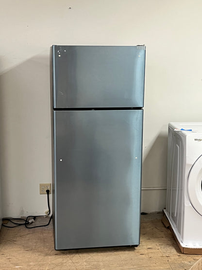 GE 17.5 Cu.Ft Stainless Steel Top Freezer Refrigerator
