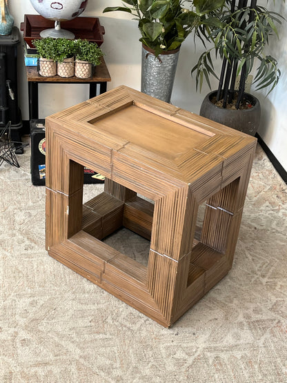 Modern Bamboo End Table