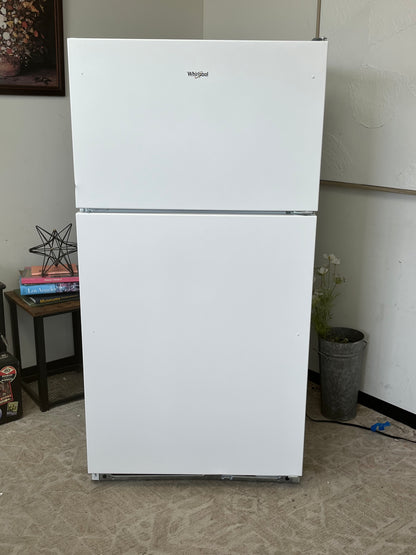 Whirlpool 20 Cu.ft White Top Freezer Refrigerator - Dented