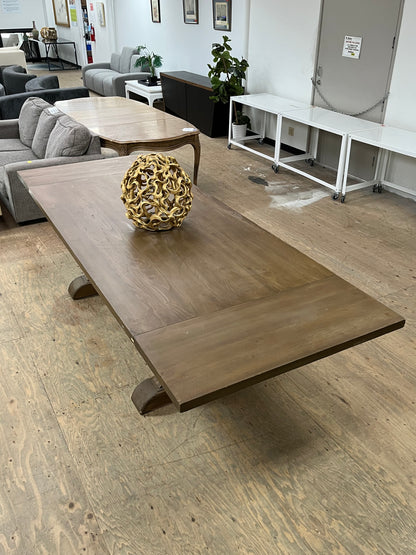 Farmhouse Style 84" Brown Dining Table