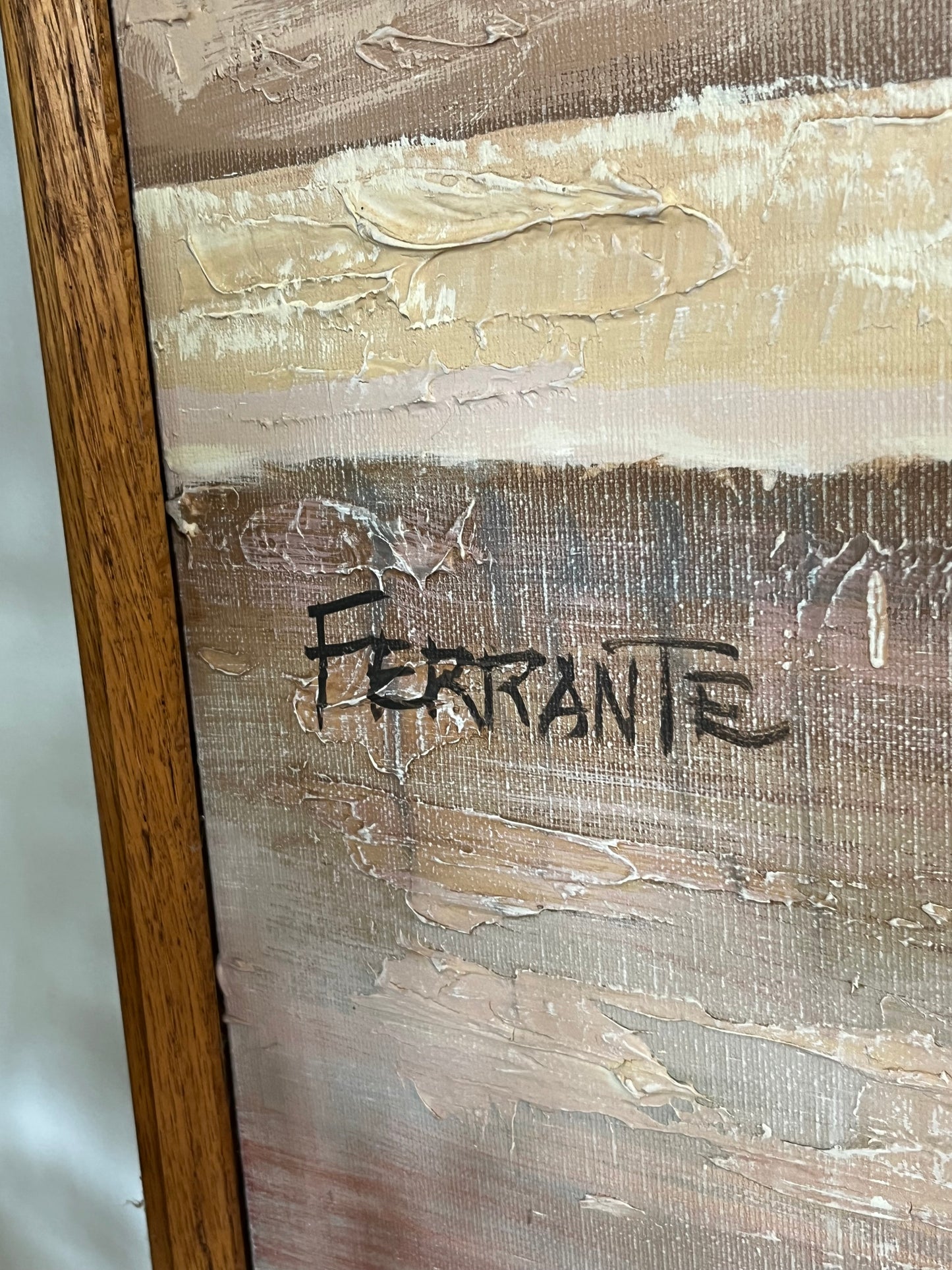 Original Oil Painting Signed "Ferrante" 43 x 53