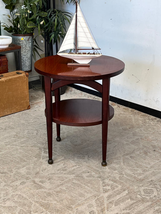 Vintage Style 24" Round Side Table
