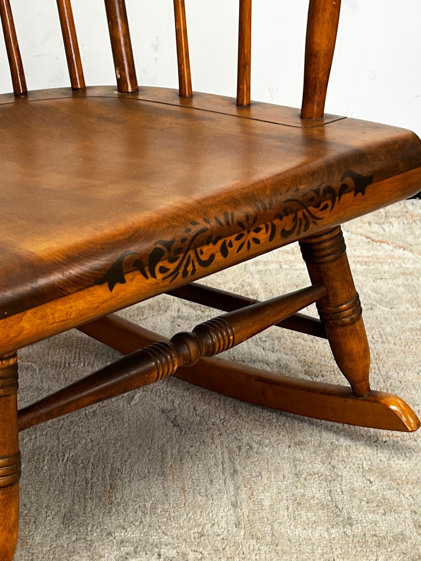 Vintage Nichols & Stone Harvest Rocking Chair