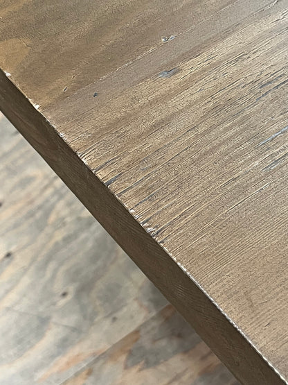 Farmhouse Style 84" Brown Dining Table