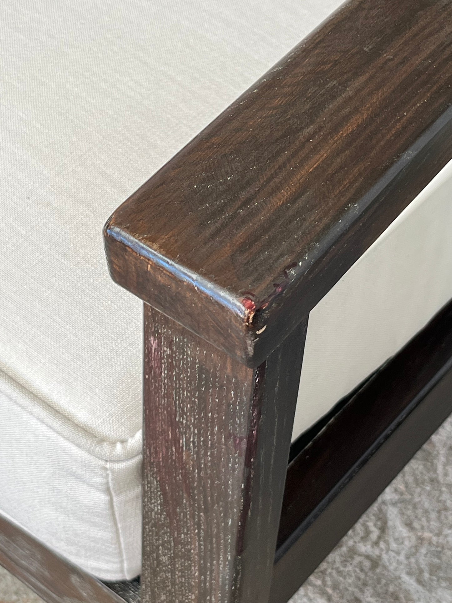 Modern Wooden Armchair with Cushions