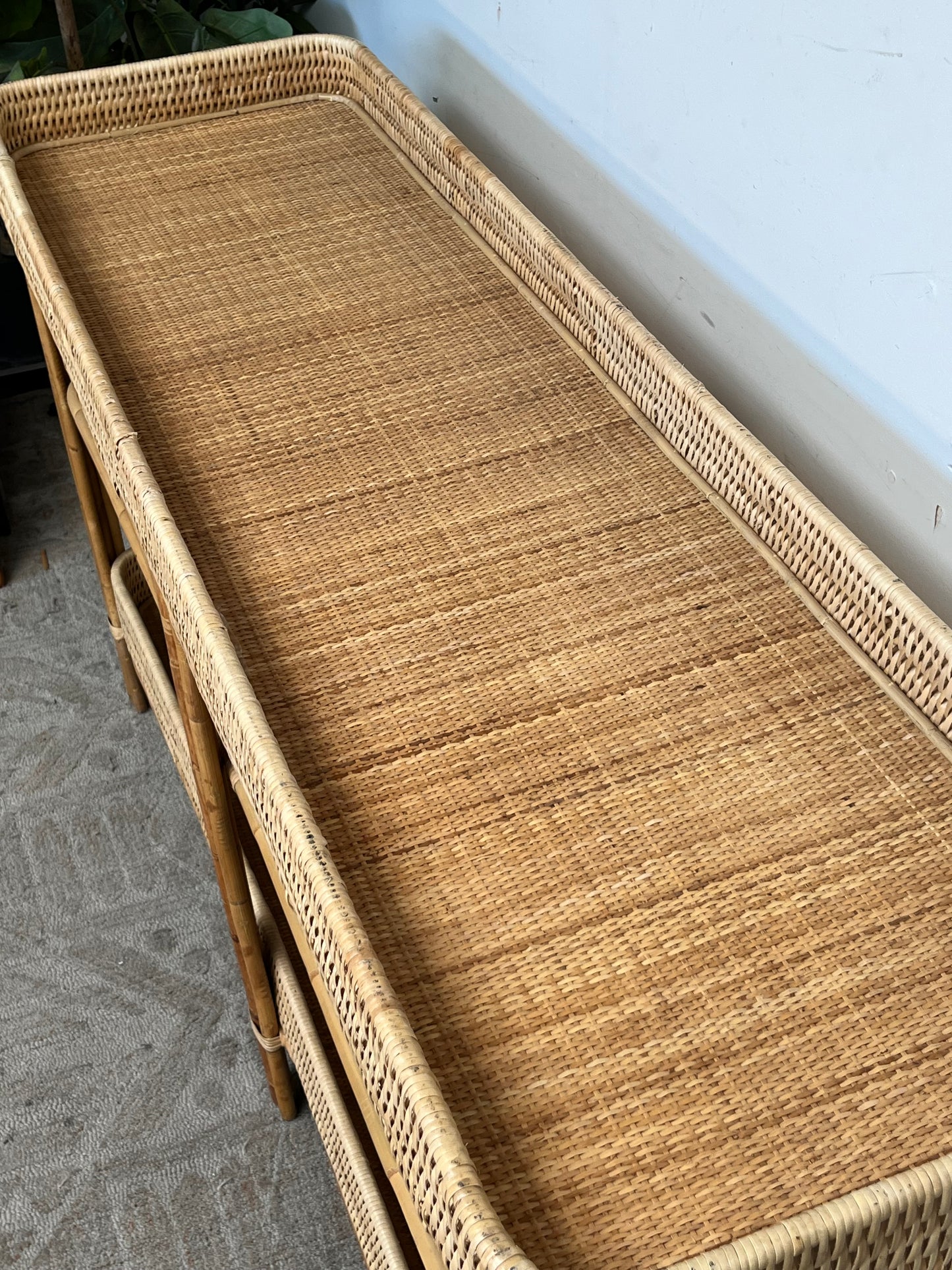 Bohemian Style Rattan Sideboard