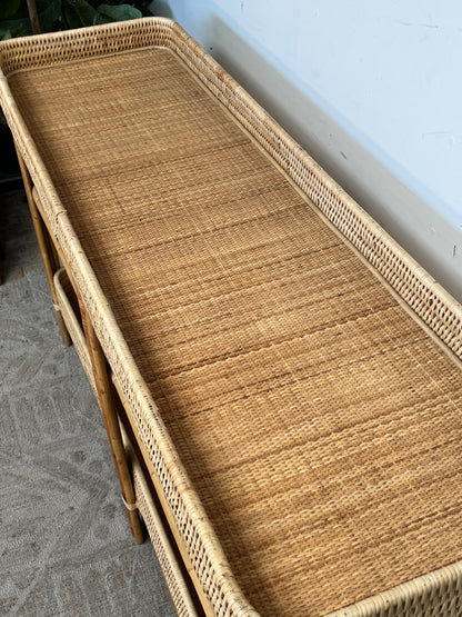 Bohemian Style Rattan Sideboard