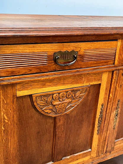 Antique Farmhouse Wooden Cabinet
