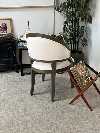 Modern White Upholstered Accent Chair