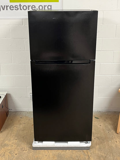 Seasons Black 18 Cu. Ft. Top Freezer Refrigerator -Dented