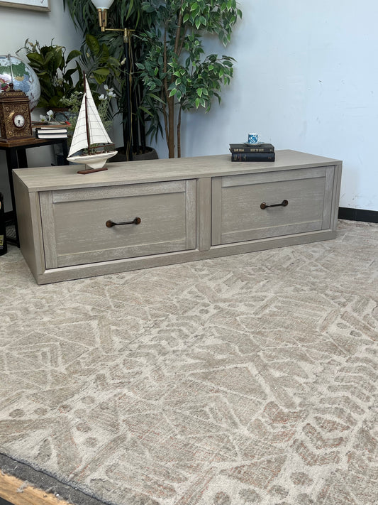 Modern Style Double Drawer Platform Dresser