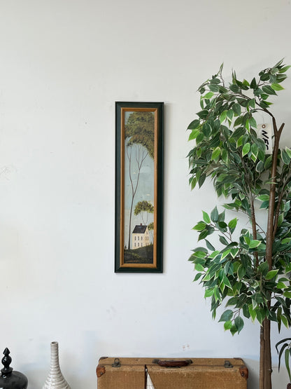 Warren Kimble "House In Hills" Framed Print