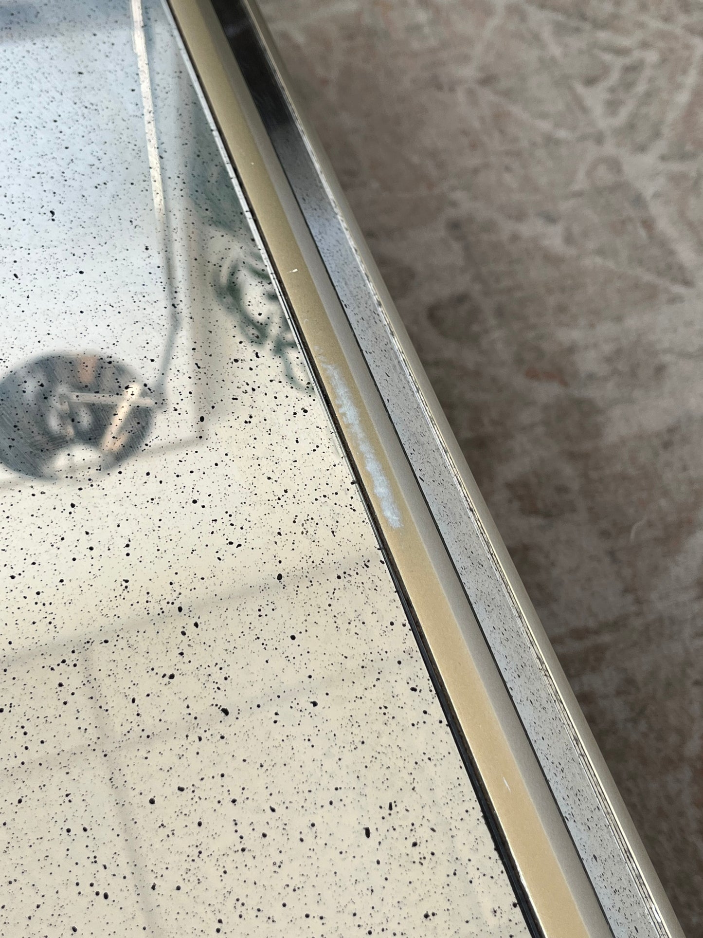 Modern Mirrored Glass Coffee Table