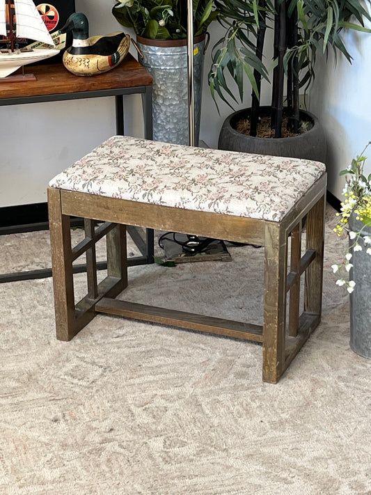 Vintage Rose Cushion Vanity Stool