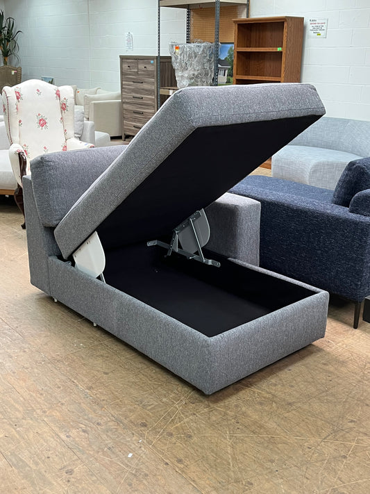 Modern Left-Arm Chaise w/ Storage