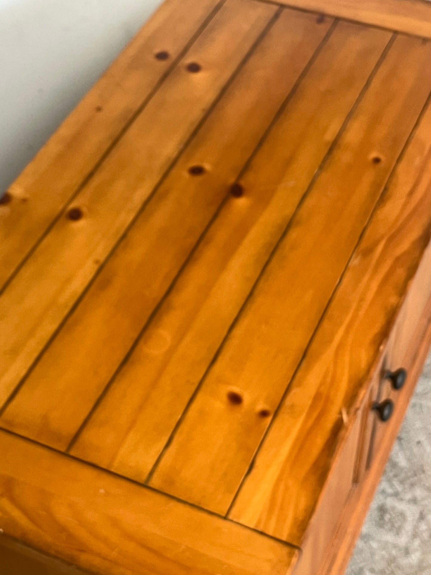 Rustic Solid Wood TV Stand