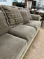 Ashley Furniture Traditional Two Arm Couch With Wooden Base
