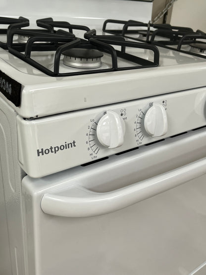 Hotpoint 4.8Cu.ft Free-Standing 4 Burner Gas Range - Minor Dents