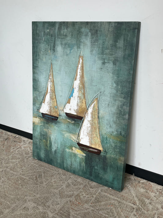 Villarreal "Sail Away" Framed Artwork
