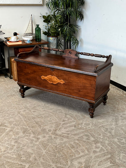 Antique E.R. Co Cedar Lined Hope Chest