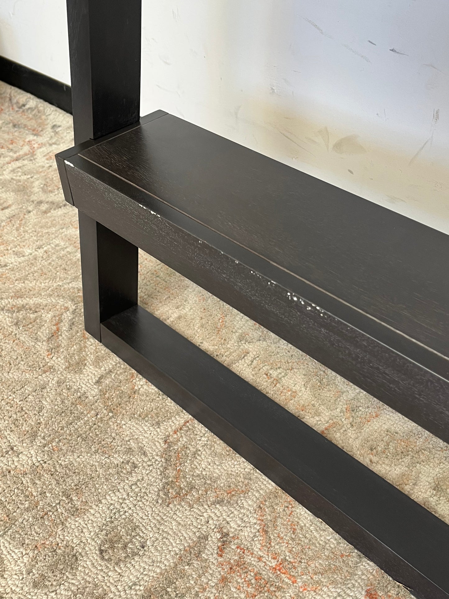 Crate & Barrel Ladder 5-Shelf Black Bookcase