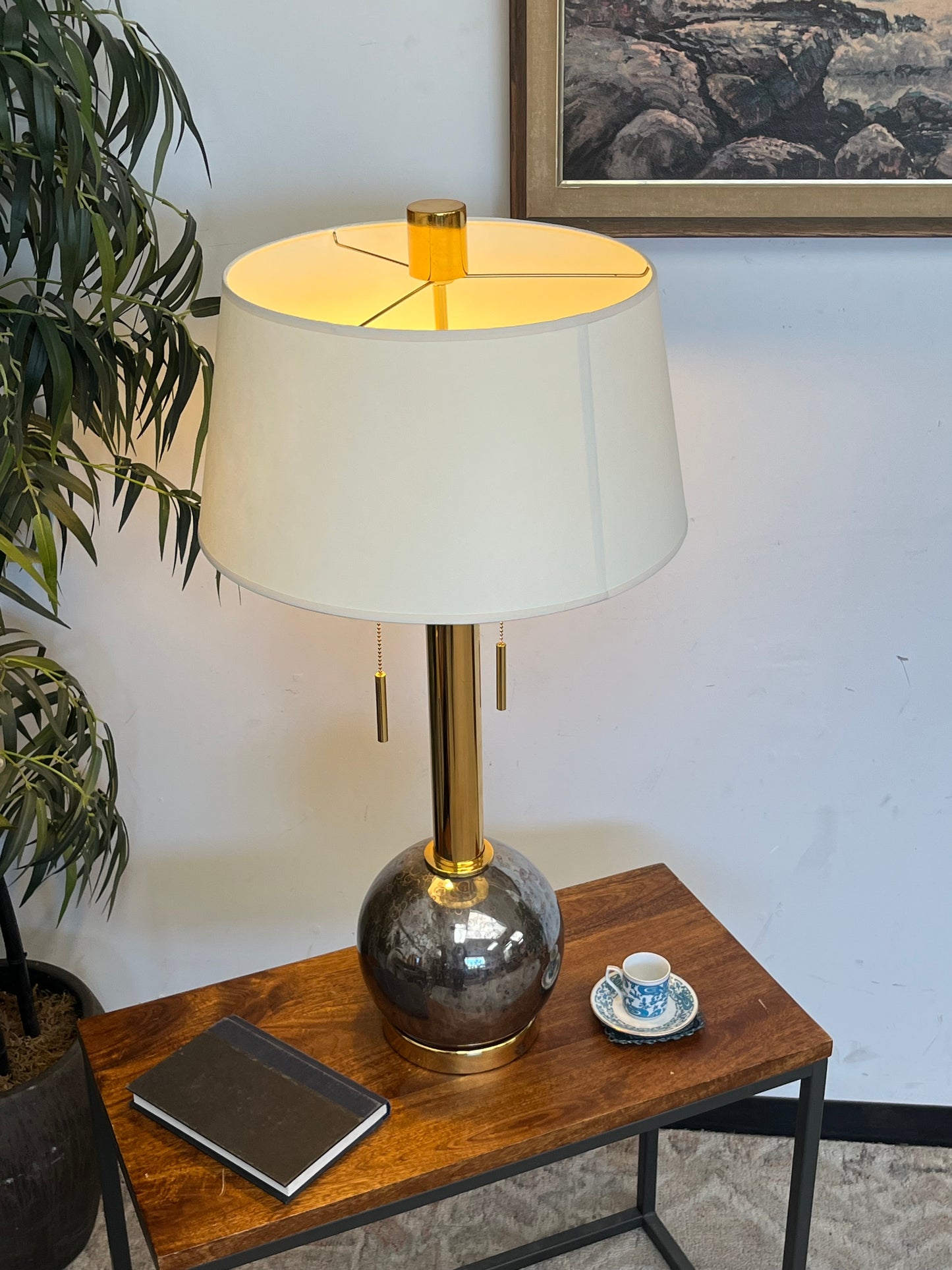 Antique Style Gold Frame Table Lamp