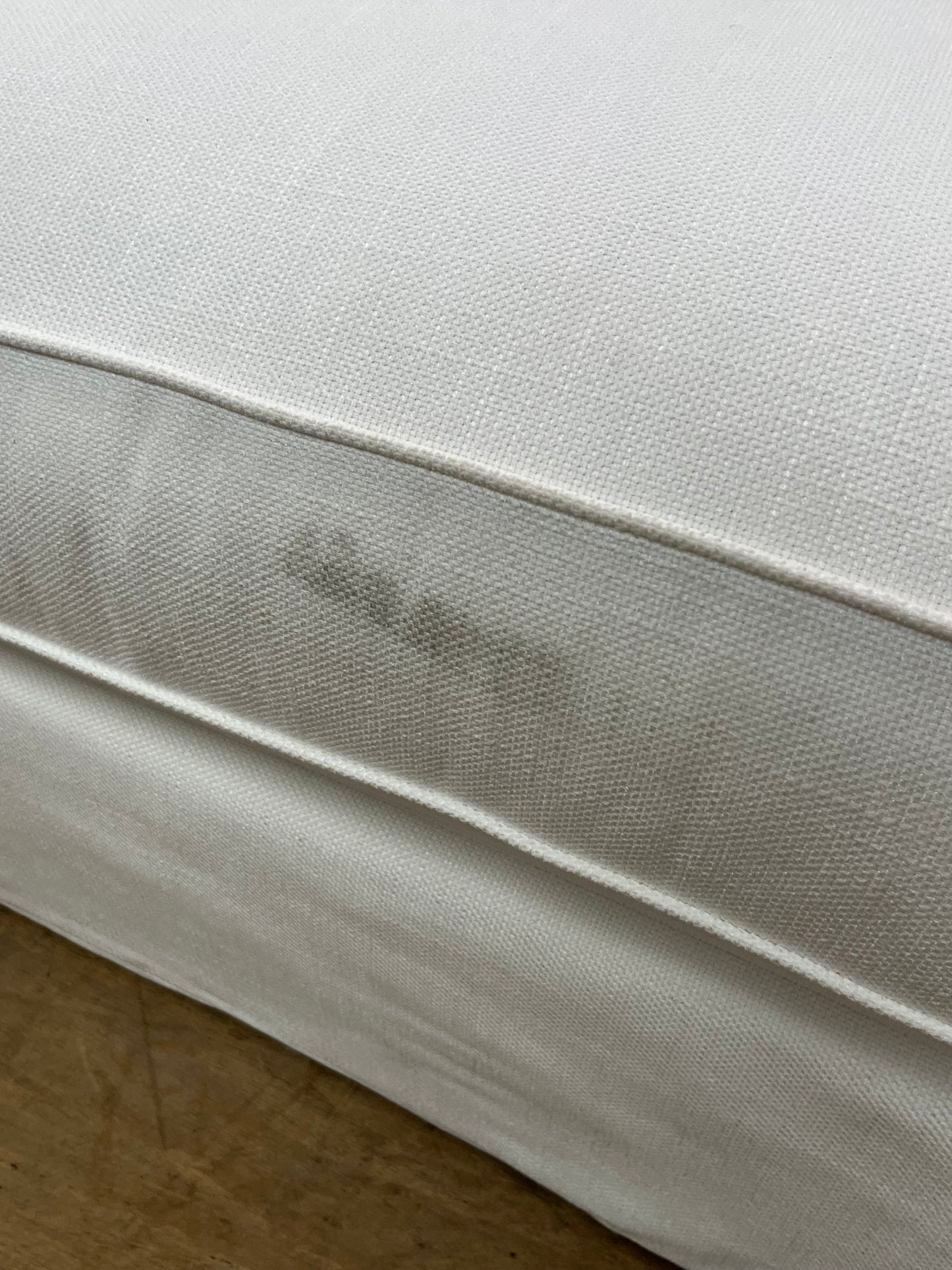 Modern White Down Traditional Loveseat