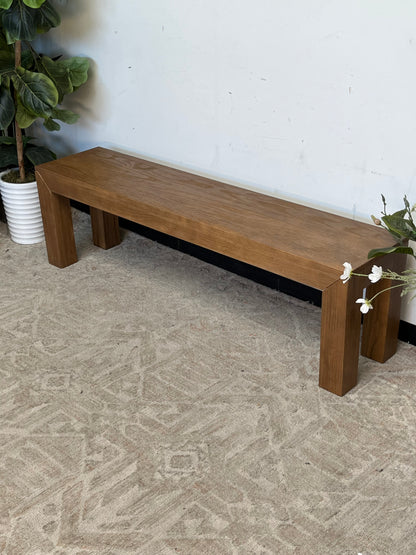 Modern Style 61" Wooden Bench