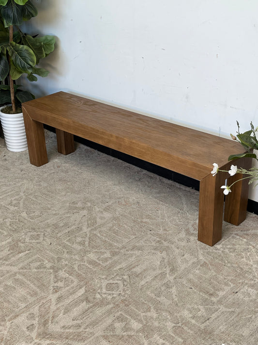 Modern Style 61" Wooden Bench