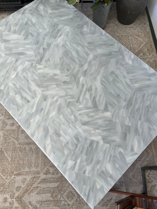 Modern Faux Horn Grey Coffee Table