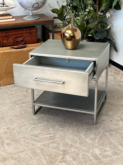 Modern Metal Nightstand