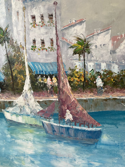 Original Oil Painting by "Brown" Framed 43" x 55.25"