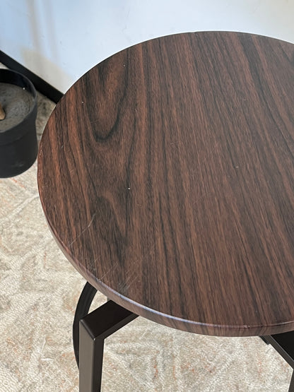 Industrial Style Metal Swivel Stool